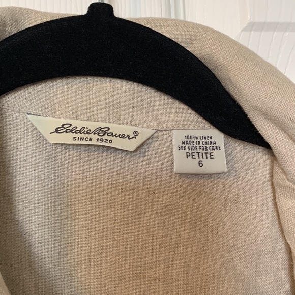 Vintage 100% Linen Dress - Eddie Bauer - Picture 2 of 7